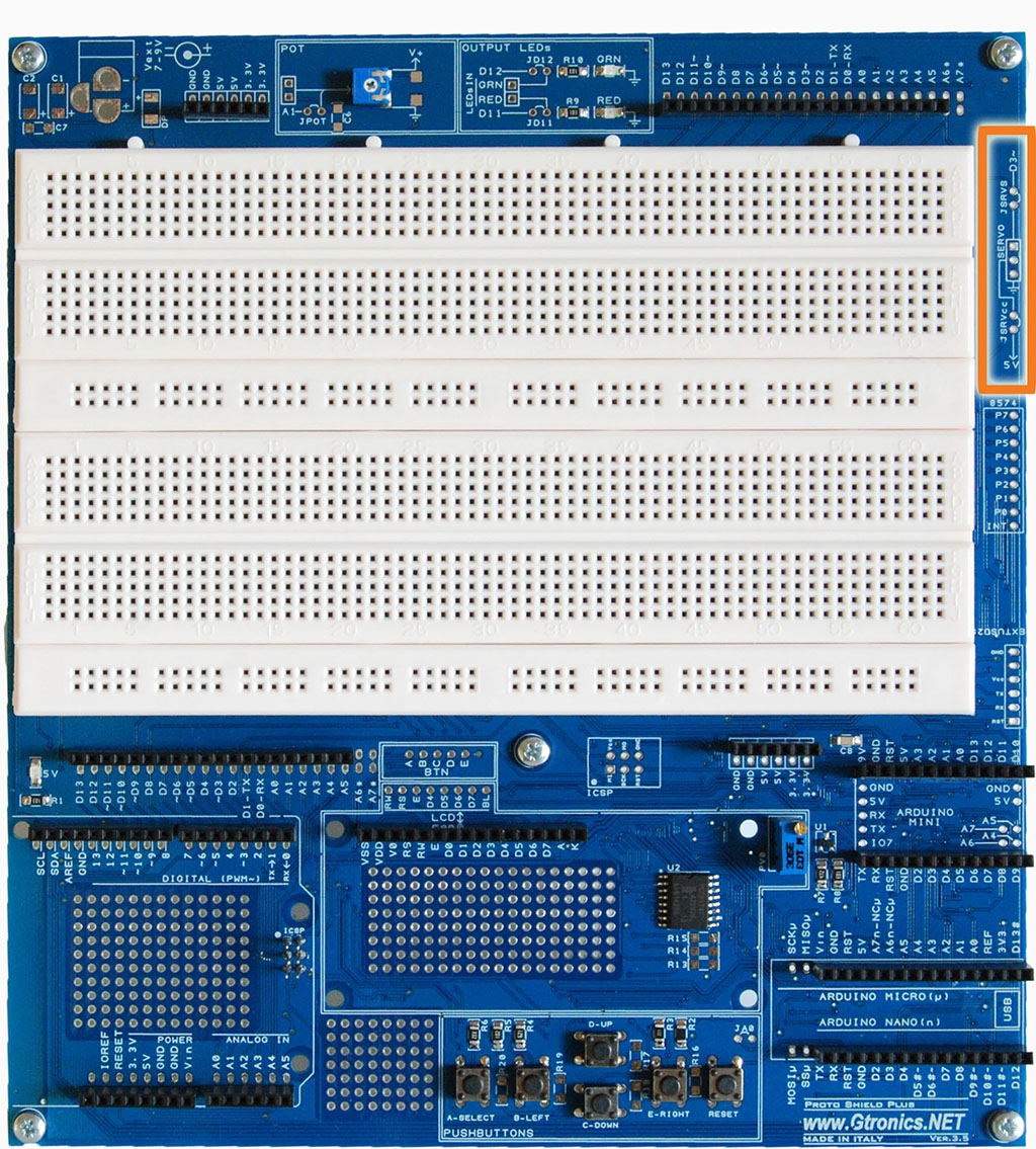 The SERVO predisposition of the Proto Shield Plus